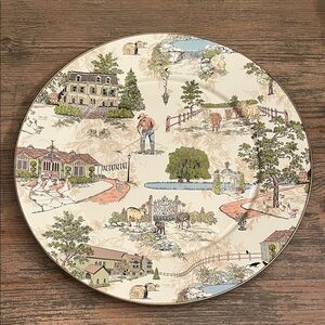 MacKenzie-Childs RETIRED Rare Aurora 16” Platter